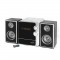 INOVALLEY CH17BTH Chaîne Hifi avec lecteur CD - Bluetooth 5.0 - 2x25W - Radio FM - Port USB 2.0 - Affichage LED - Noir et blanch