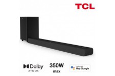 TCL TS8132 Barre de son avec caisson de basses sans fil - Dolby Atmos 3.1.2 - 350W -Chromecast intégré-Compatible Apple AirPlay-