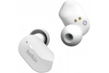BELKIN SOUNDFORM™ - Écouteurs sans fil Bluetooth True Wireless - IPX5 - 3 tailles d'embouts - 5h autonomie - Blanc