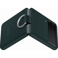SAMSUNG Coque silicone avec anneau Z Flip3 Vert