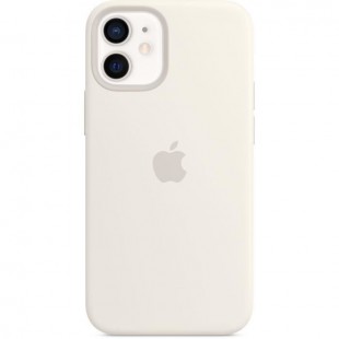 APPLE iPhone 12 mini Coque en Silicone avec MagSafe - Blanc