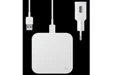 Pad Induc plat Charge Rapide USB-C Blanc sans CS