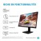 Ecran PC Gamer HP X27 - 27 FHD - Dalle IPS - 1 ms - 165 Hz - DisplayPort / HDMI - AMD FreeSync Premium