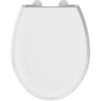 ALLIBERT Abattant de toilette a fermeture silencieuse Boreo - Blanc brillant