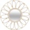 Miroir Fleur rotin Saule, verre, MDF_E1 et fer - D. 56 x P. 2,5 cm - Beige