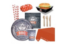 AMSCAN Kit de fete papier barbecue