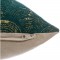 Housse de coussin chenille Art déco - 40 x 40 cm - Vert