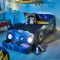 Batman Batmobile - Lit lumineux pour enfants avec rangement, pour matelas 140cm x 70cm
