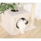 Grand Arbre a chat avec niche - 108 x 60 x H.178 cm - Blanc