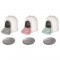M-PETS Maison de toilette Igloo 2en1 - 45,7x59,7x43,2cm - Blanc et gris - Pour chat
