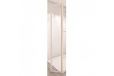 AURYS Porte de douche pivotante BALEARES ATELIER 3 Blanc - Verre Timeless 8 mm trempé by Saint-Gobain - L.34 cm x H.198 cm