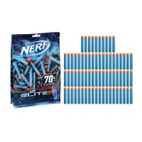 NERF - Elite 2.0 - Recharge de 70 fléchettes en mousse Nerf Elite 2.0 officielles, compatibles avec les blasters Nerf Elite
