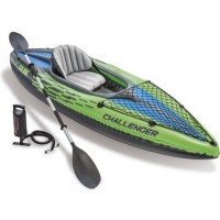 INTEX Set Kayak Challenger K1 - 1 personne - Vert