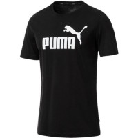 PUMA - T-shirt de sport Logo - coupe regular - noir - homme