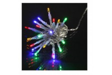 Guirlande de Noël 1000 LEDS - 8 fonctions - Fil transparent transfo 50 m - Multicolore
