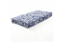 COTTON WOOD Matelas de sol - Blue Palm - Coton imprimé - 60 x 120 x 15 cm