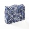 COTTON WOOD Cale-rein - coton imprimé - H45 x 60 x 22/11 cm - Bleu Palm