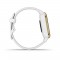 GARMIN Venu Sq - White/Light Gold - Montre GPS de sport connectée santé et bien-etre