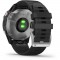 Garmin fenix 6 - Montre GPS multisports haut de gamme - Silver avec bracelet noir