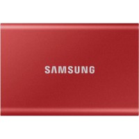 SAMSUNG - SSD externe - T7 Rouge - 1To - USB Type C (MU-PC1T0R/WW)