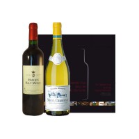 Coffret Duo Bordeaux Bourgogne Blanc & Rouge