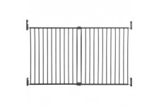 DREAMBABY Barriere de sécurité Extra large BROADWAY Gro Gate - A visser - L 76/134,5 x H 76 cm - Grise