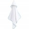 DOMIVA Coffret sortie de bain Aqua sourire - Eponge 100% Coton - Avec gant - Blanc/Aqua - 75 x 75 cm