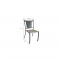 Lot de 2 chaises a manger de jardin - Style zellige - Acier thermolaqué + Textilene - 50 x 59 x 91 cm