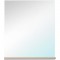 EKIPA Miroir avec tablette - Décor Chene Jackson et blanc - L 60 x P 14 x 70 cm - VERSO