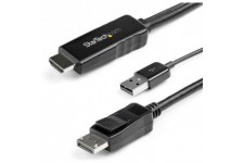 StarTech.com - HD2DPMM2M - Câble adaptateur HDMI vers DisplayPort - 2m - 4K 30 Hz - HDMI 1.4 vers DP 1.2