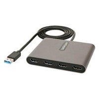 StarTech.com - USB32HD4 - Adaptateur USB 3.0 vers 4x HDMI - Convertisseur USB Type-A vers Quadruple HDMI