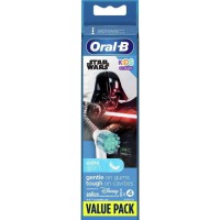 ORAL-B 80352668 - Brossettes de rechange Star Wars - Pour brosse a dents éléctrique Oral-B Kids - Lot de 4