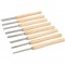 Ciseaux pour tour a bois, 8 pcs