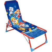 FUN HOUSE PAT'PATROUILLE Chaise longue transat - Pliable - 112 x 40 x 40 cm - Pour enfant