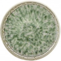 NOVASTYL - Jade - Lot de 6 Assiettes plates - Ø27 cm - Porcelaine - Vert