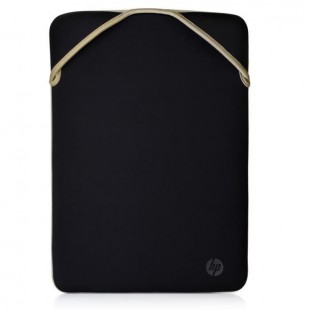 Housse de protection HP 14 pour ordinateur portable - Noir/Or réversible 37 x 27 x 1 cm