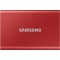 SAMSUNG - SSD externe - T7 Rouge - 2To - USB Type C (MU-PC2T0R/WW)