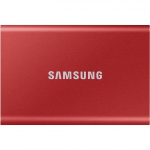 SAMSUNG - SSD externe - T7 Rouge - 2To - USB Type C (MU-PC2T0R/WW)