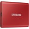 SAMSUNG - SSD externe - T7 Rouge - 2To - USB Type C (MU-PC2T0R/WW)