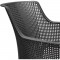 Allibert by KETER – Elisa – lot de 6 fauteuils de jardin – en résine – gris graphite