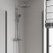 GROHE Colonne de douche avec mitigeur thermostatique Vitalio Start 250, douche apparente, tete de douche 250mm, 26696000