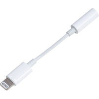 Adaptateur Lightning/Jack 3,5 mm Blanc Blanc Bigben