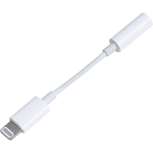 Adaptateur Lightning/Jack 3,5 mm Blanc Blanc Bigben