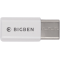 Adaptateur micro USB vers USB Type-C Blanc Bigben