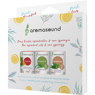 Kit Découverte 3 huiles essentielles Pureté & Réconfort Aromasound