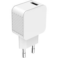 Chargeur maison USB A 2.4A IC Smart Blanc Bigben