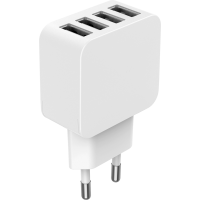 Chargeur maison 4x USB A 5.4A IC Smart Blanc Bigben