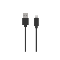 Câble USB A/Lightning 1,2 m 2.4A Noir Bigben
