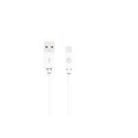 Câble USB A/Lightning 1,2 m 2.4A Blanc Bigben
