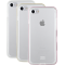 Lot de 3 : 3X bumpers Colorblock rose, doré et blanc pour iPhone 6/6S/7/8